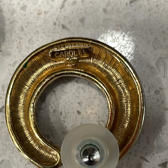 Vintage Carollee Earrings pierced - Picture 3 of 5